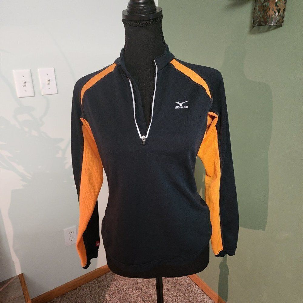 Mizuno athletic quarter zip reflective pullover Size S
